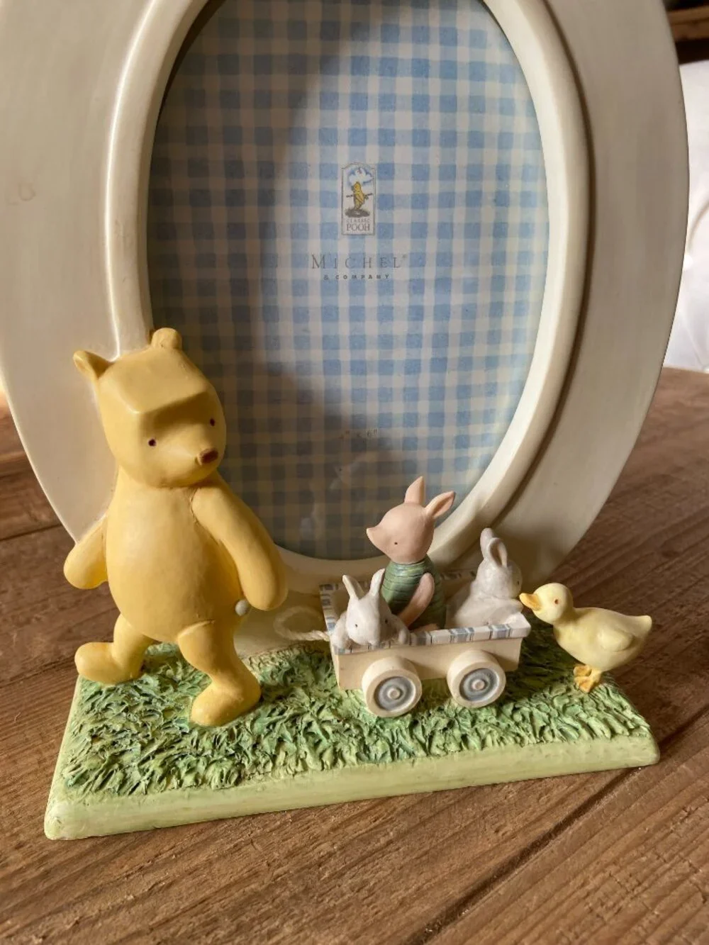 classic Winnie the Pooh picture frame, vintage Pooh nursery decor